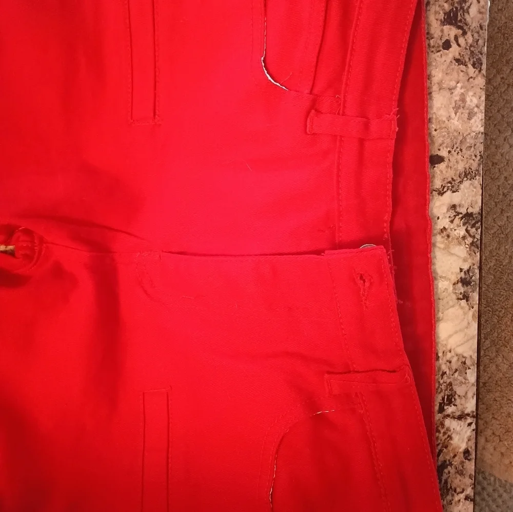 Vibrant Red Pants Boys Size 18 Me With No Tags